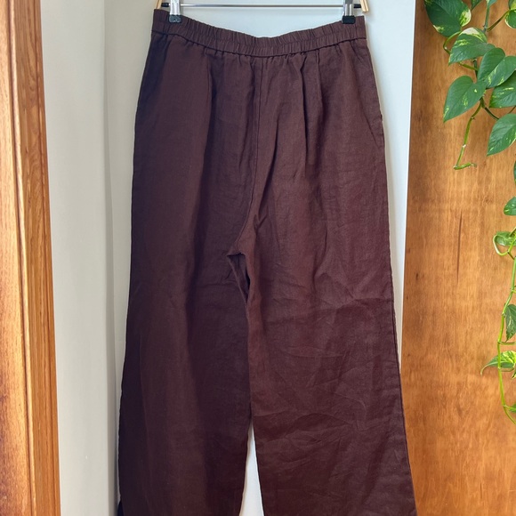 Grae Cove Wide Leg Brown Trousers - Picture 6 of 7